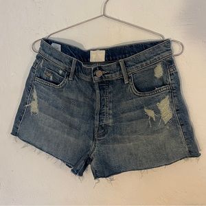 Size 27, Candice Swaneopel x Mother Denim shorts